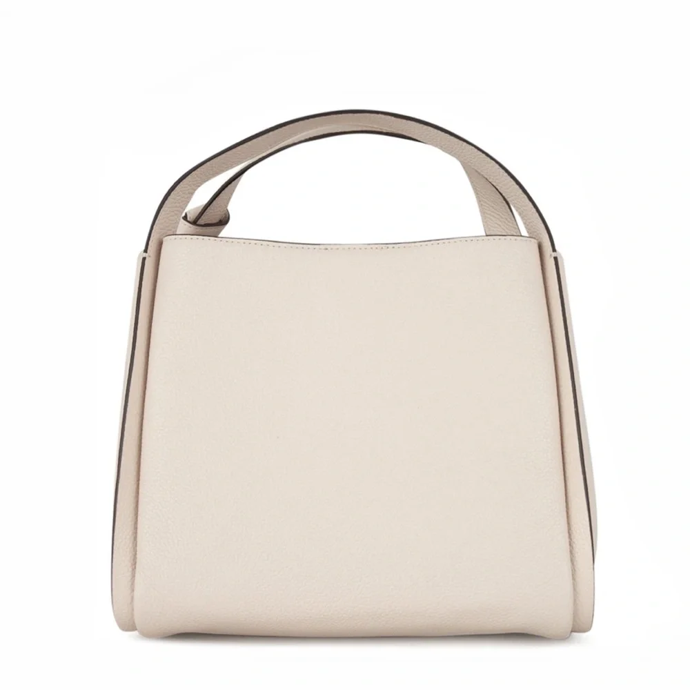 kate spade Pebbled Leather Hobo Tote in Cream
